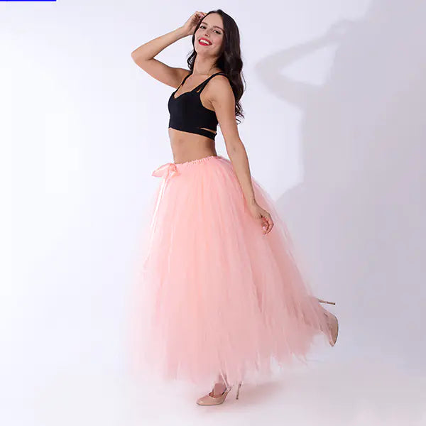 Chic Maternity Tulle Maxi Skirt