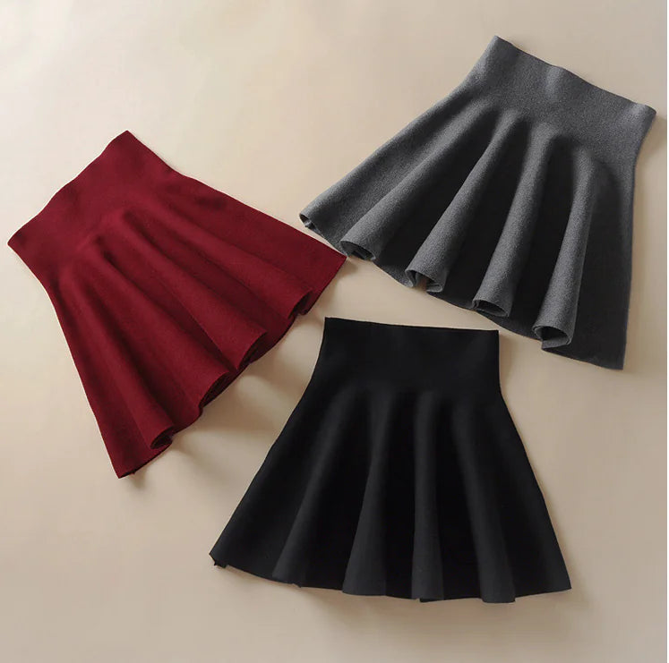 Chic Knitted Midi Skirt