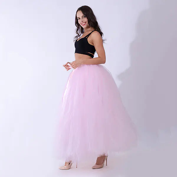 Chic Maternity Tulle Maxi Skirt