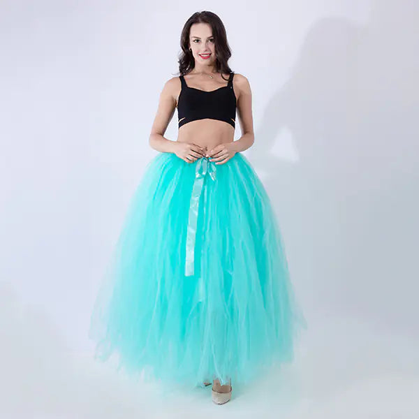 Chic Maternity Tulle Maxi Skirt