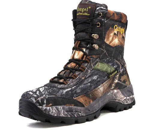 Men's Camo High-Top Outdoor Sneakers