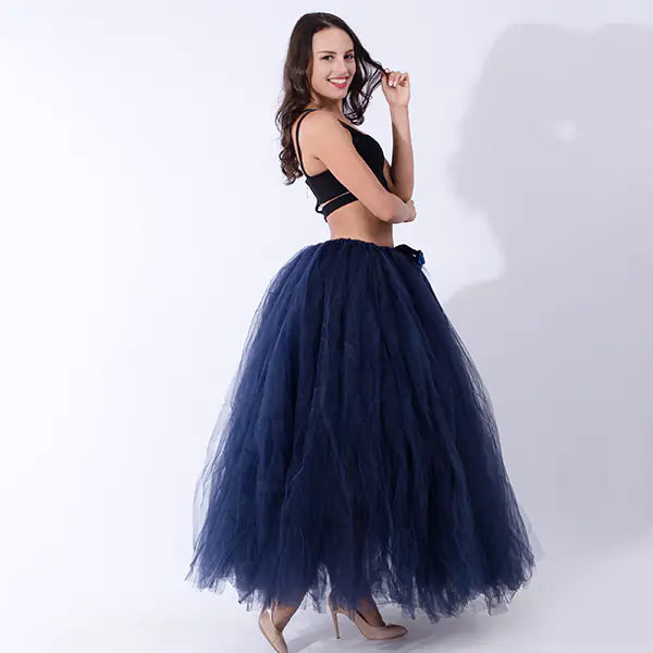 Chic Maternity Tulle Maxi Skirt