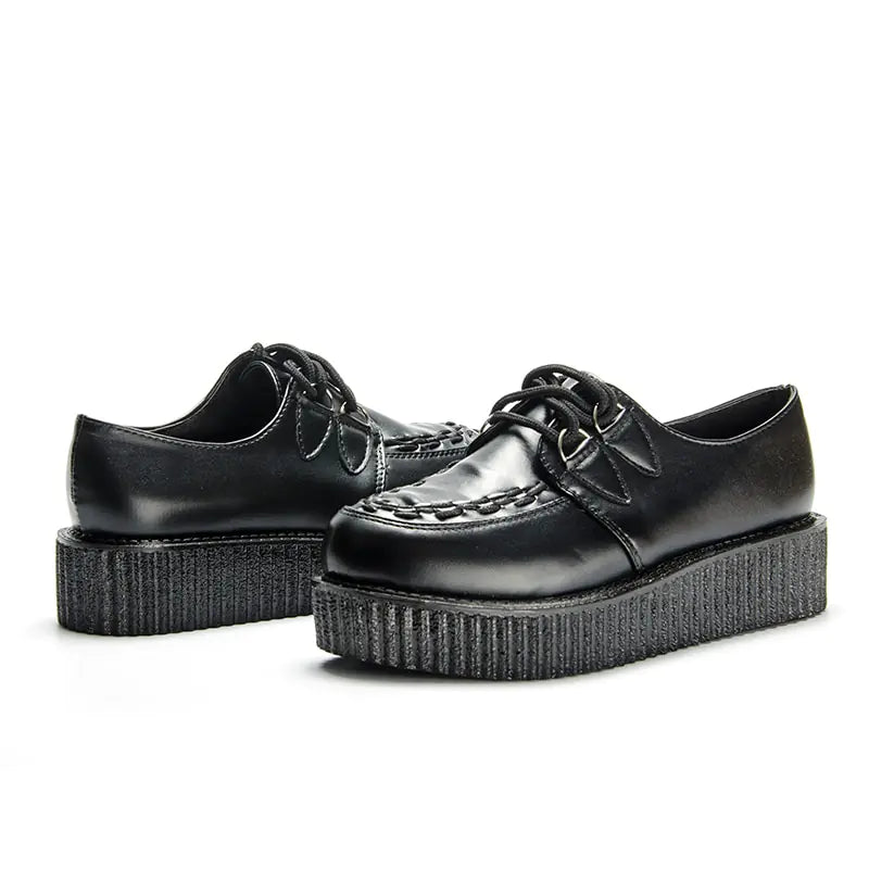 Starlit Leather Platforms