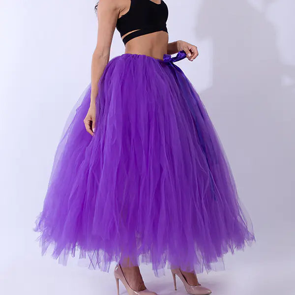 Chic Maternity Tulle Maxi Skirt