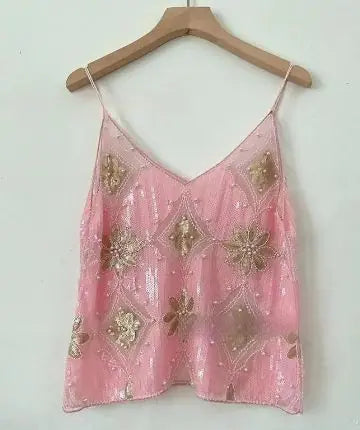 Glam Sequin Sling Top