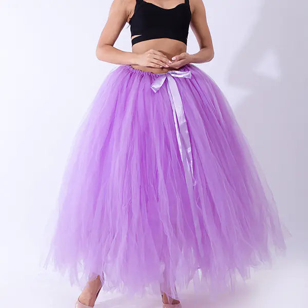 Chic Maternity Tulle Maxi Skirt
