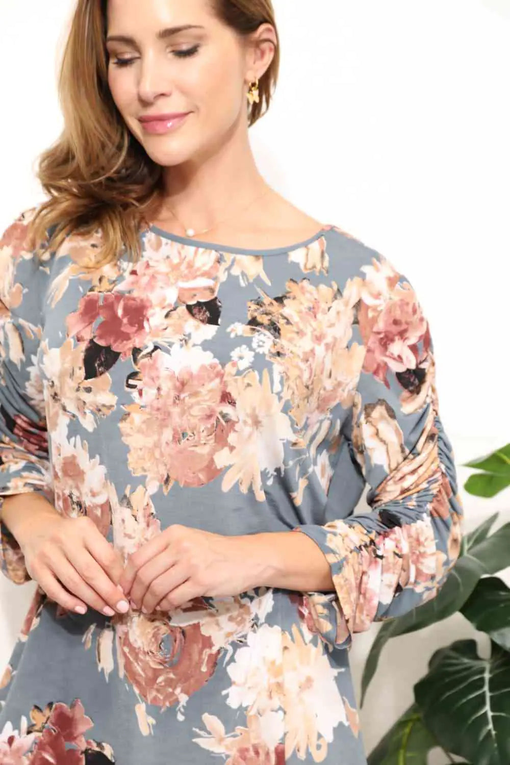 Floral Embrace Long Sleeve Top