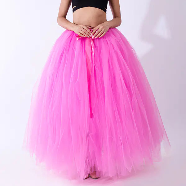 Chic Maternity Tulle Maxi Skirt