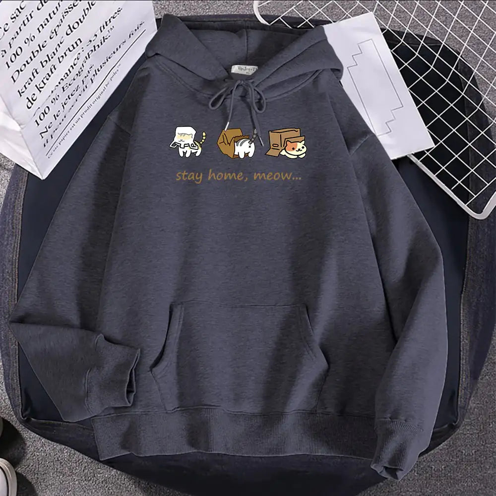 Fleece Printed Hoodie Pullover