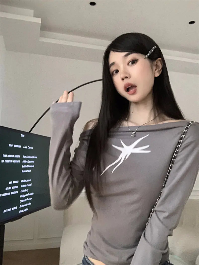 Chic Long Sleeve Crop Tee