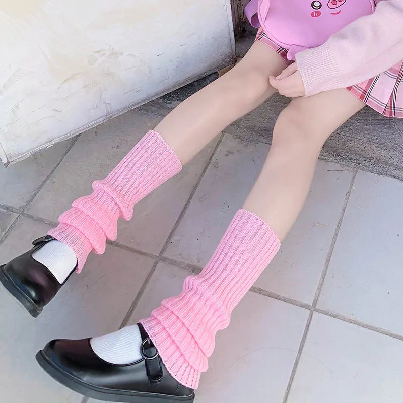 Chic Whimsy Wool Knee Warmers