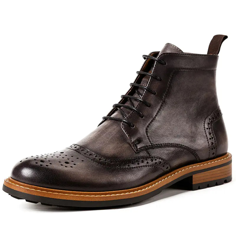 Men's Premium Cowhide Leather Martin Boots