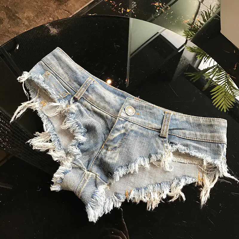 Chic Summer Denim Shorts - Ultra Short