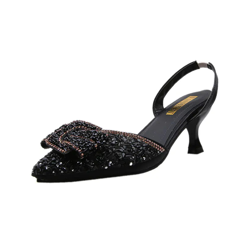 Glam Rhinestone Stiletto Sandals