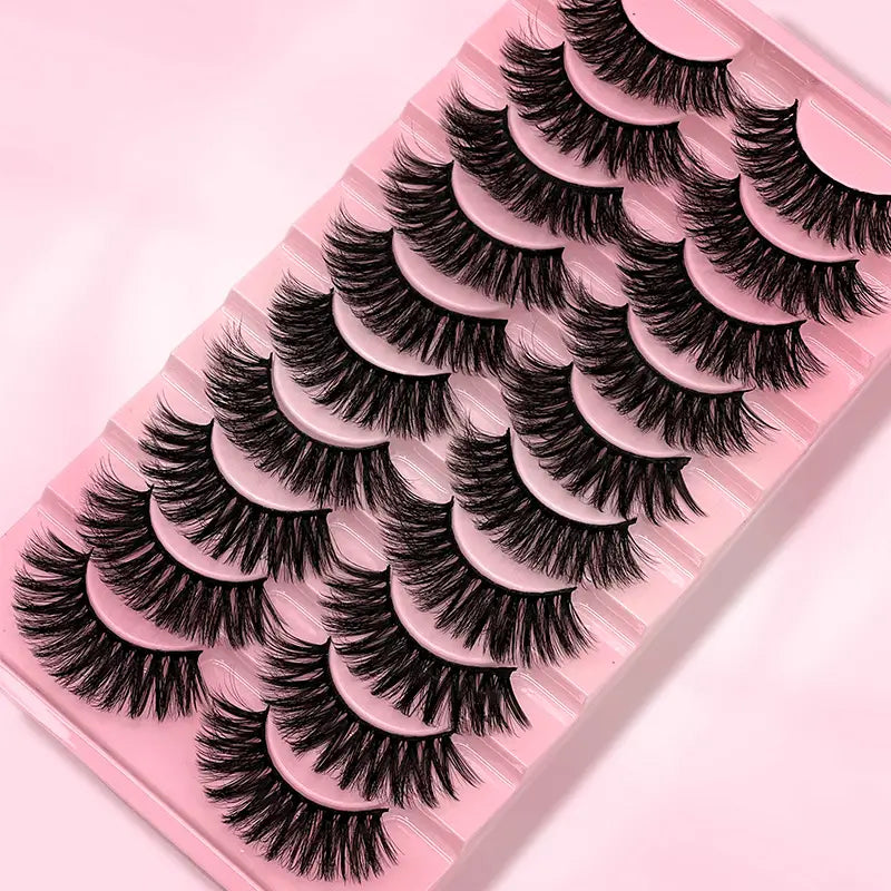 10-Pack Luxe 3D Faux Mink Eyelashes