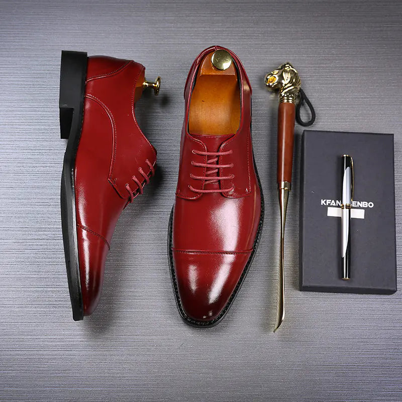 Gentleman's Essential Oxford Leather Shoes