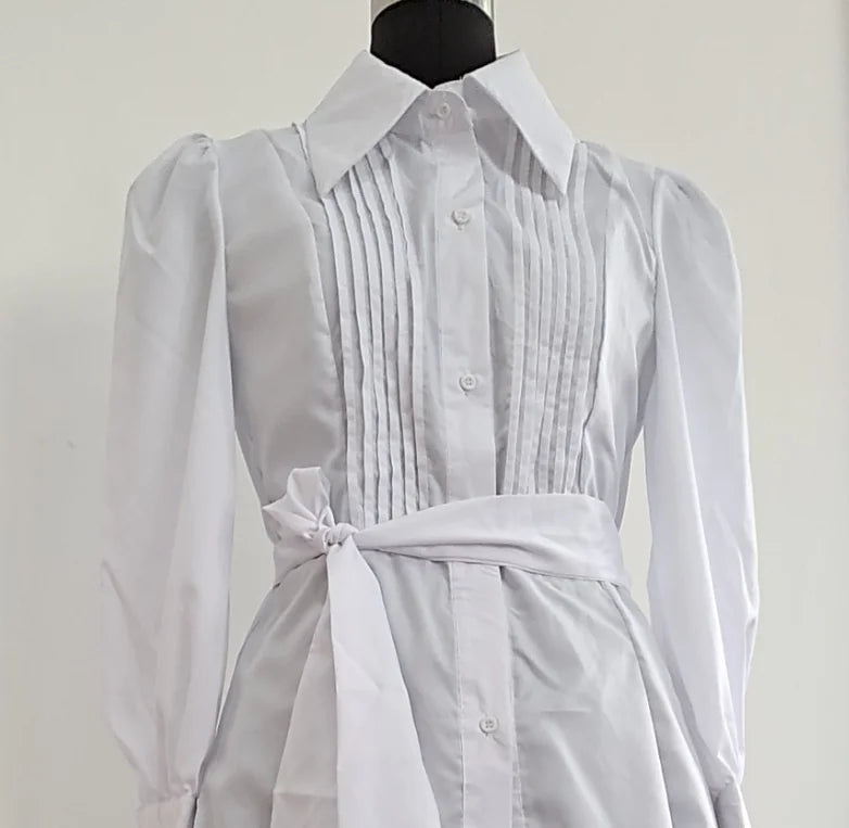 Chic Ruffled Princess Gown with Bow Tie