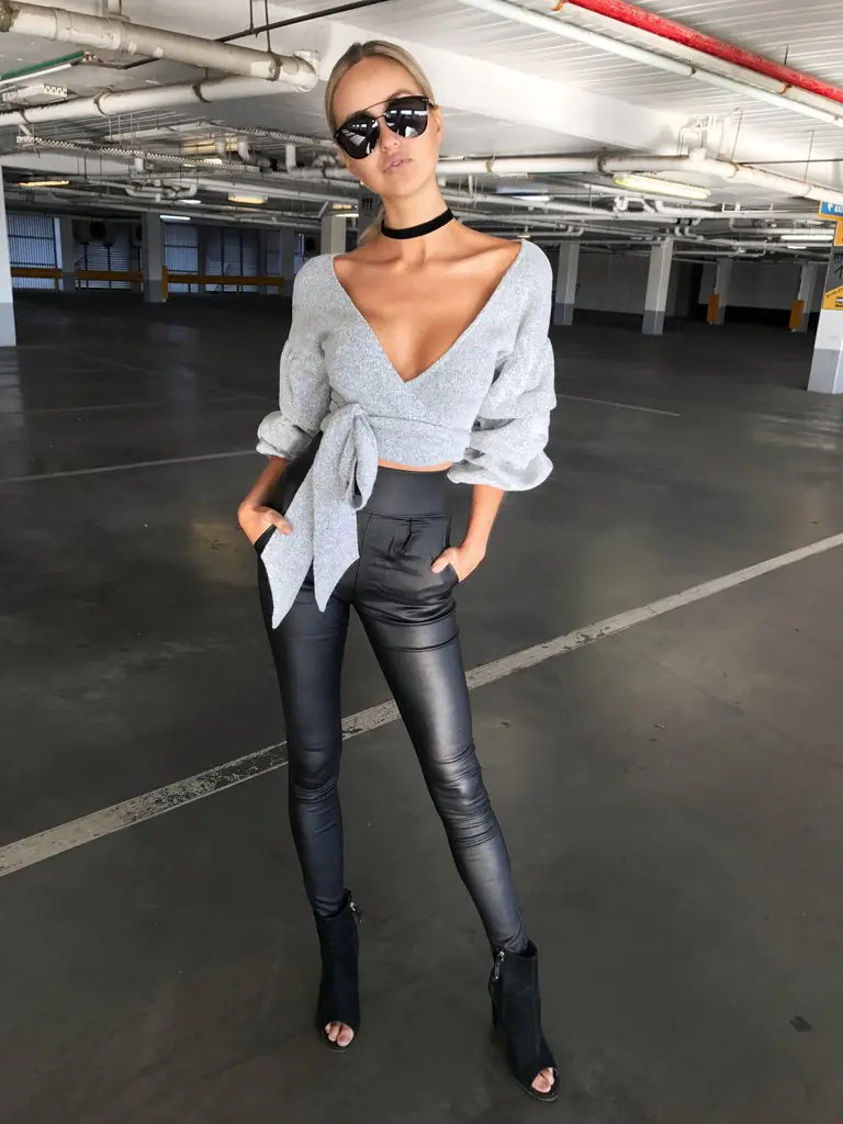 Chic Warm Wrap Top