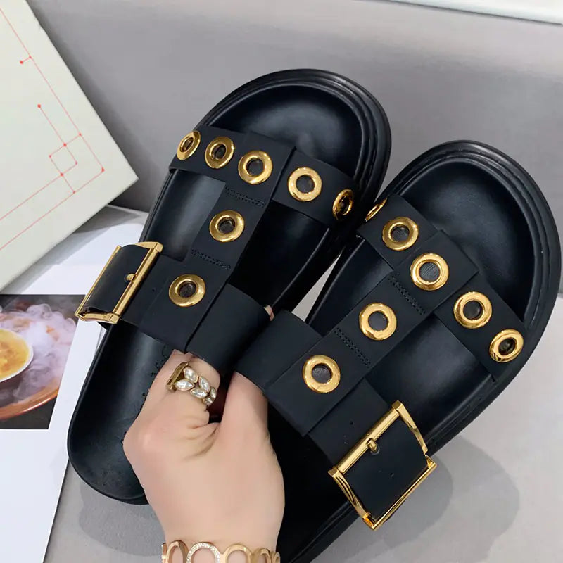 Leather Platform Shoes