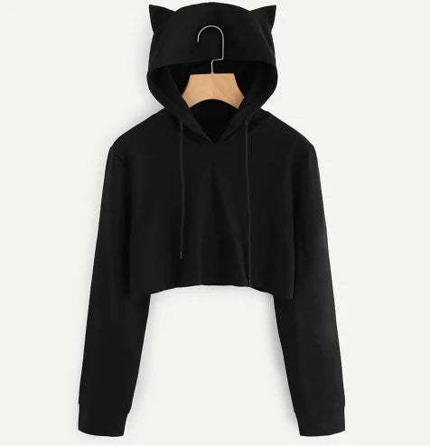 Chic Ultra-Short Hoodie