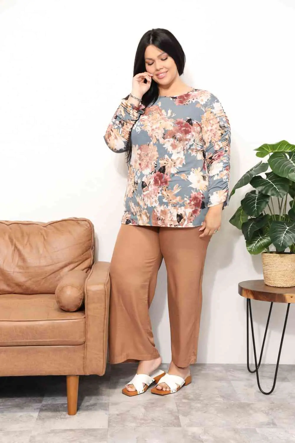 Floral Embrace Long Sleeve Top