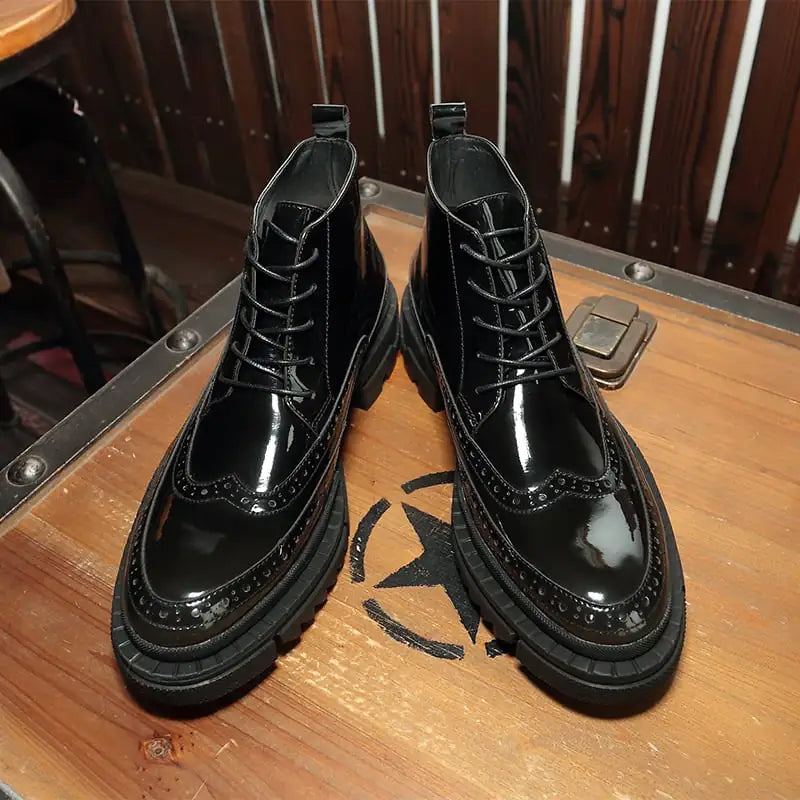 Verdant Vogue Men's Leather Brogues