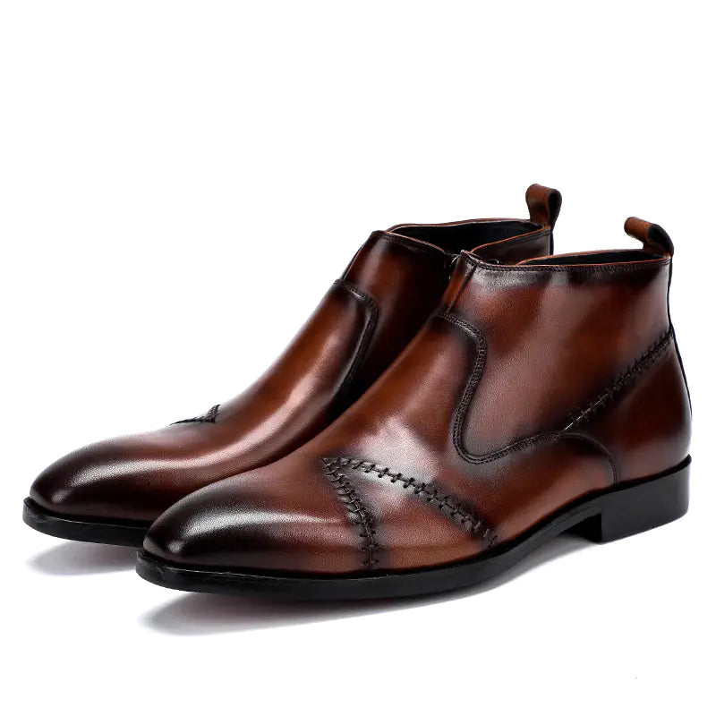 Men's Premium Leather High-Tops