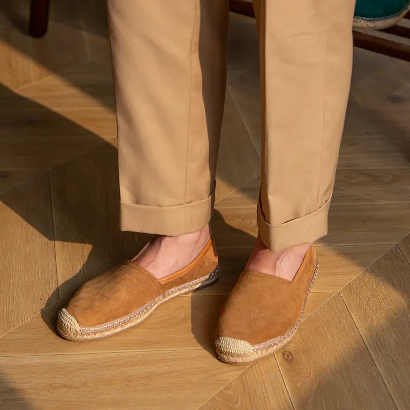 Suede Fisherman Comfort Slides