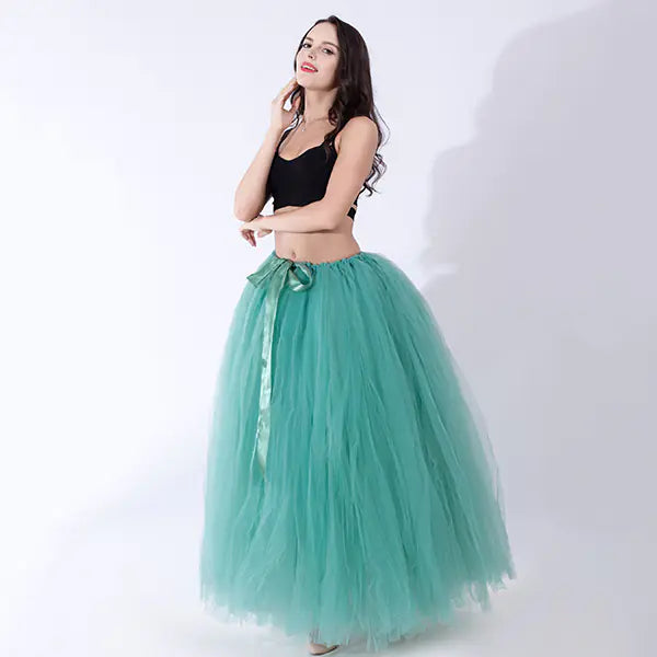 Chic Maternity Tulle Maxi Skirt