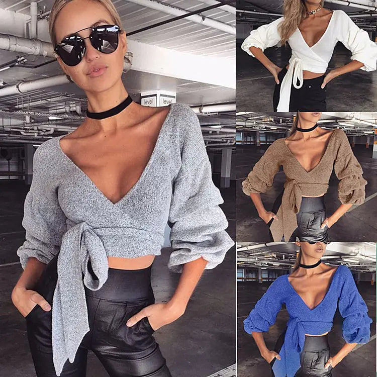 Chic Warm Wrap Top