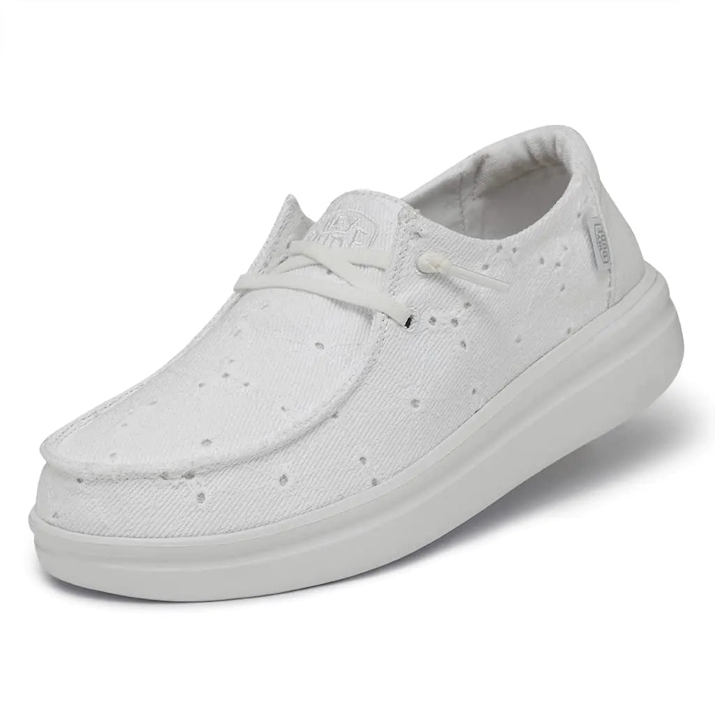 Wendy Rise Eyelet Comfort Slip-Ons - Size 7