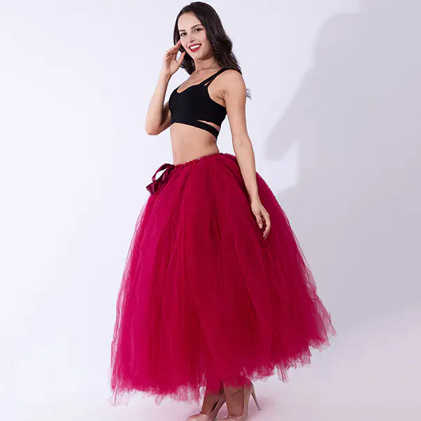 Chic Maternity Tulle Maxi Skirt