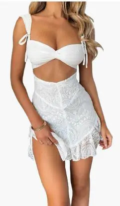 Chic Lace Bodice Playsuit