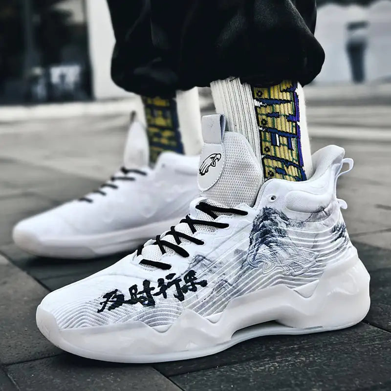 Glow Court High-Top Sneakers