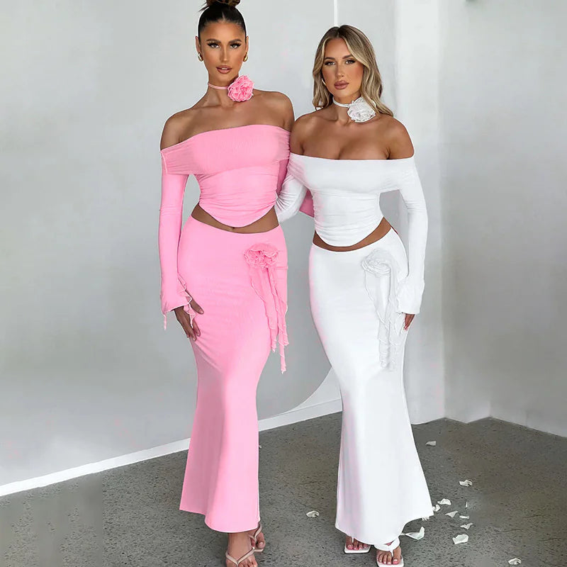 Sleek Silhouette Skirt Set