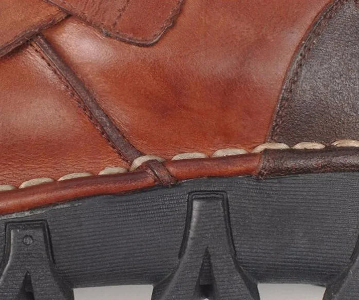 Steampunk Leather Military Boots