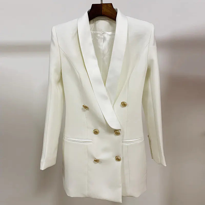 2020 Luxury Lion Button Blazer Dress