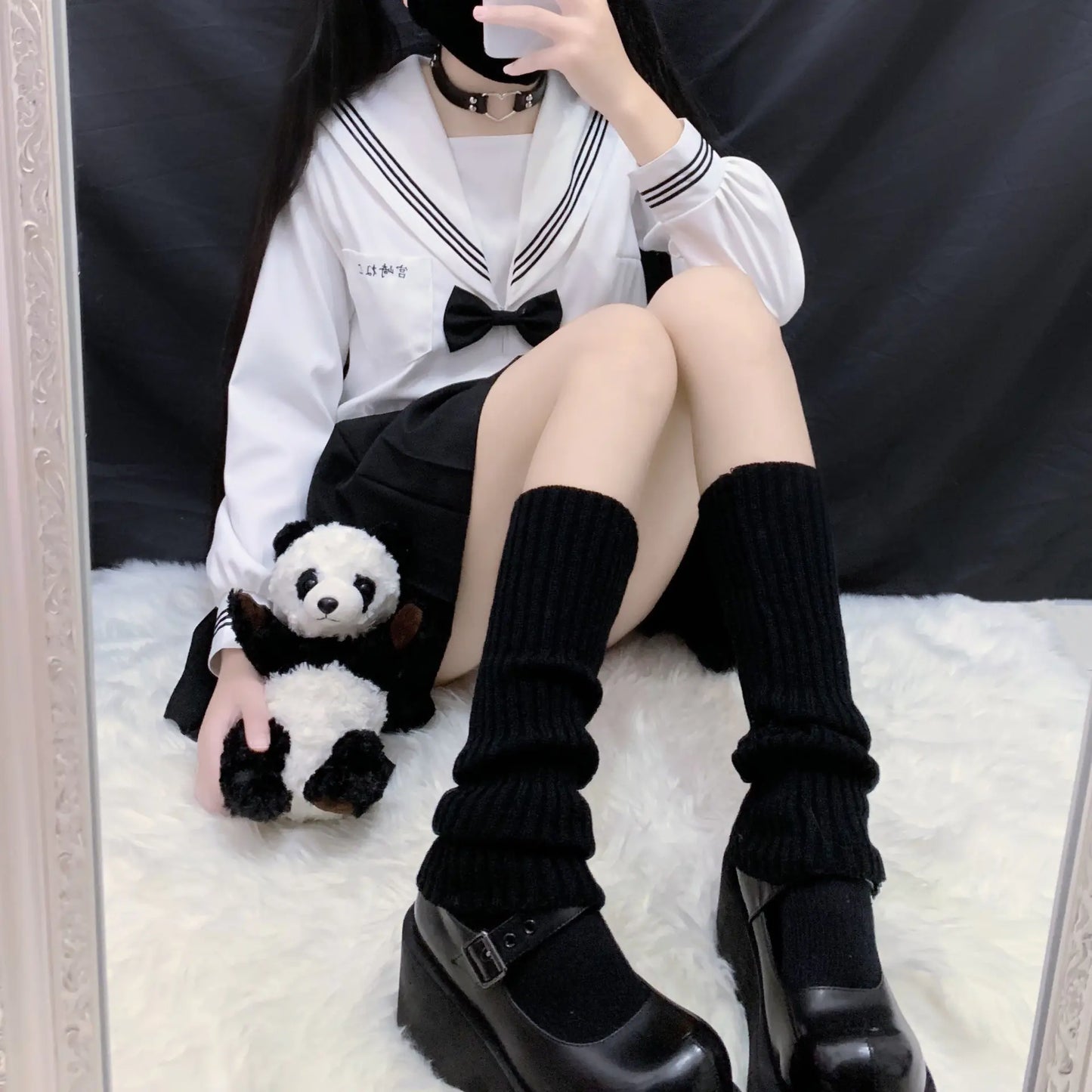 Chic Whimsy Wool Knee Warmers