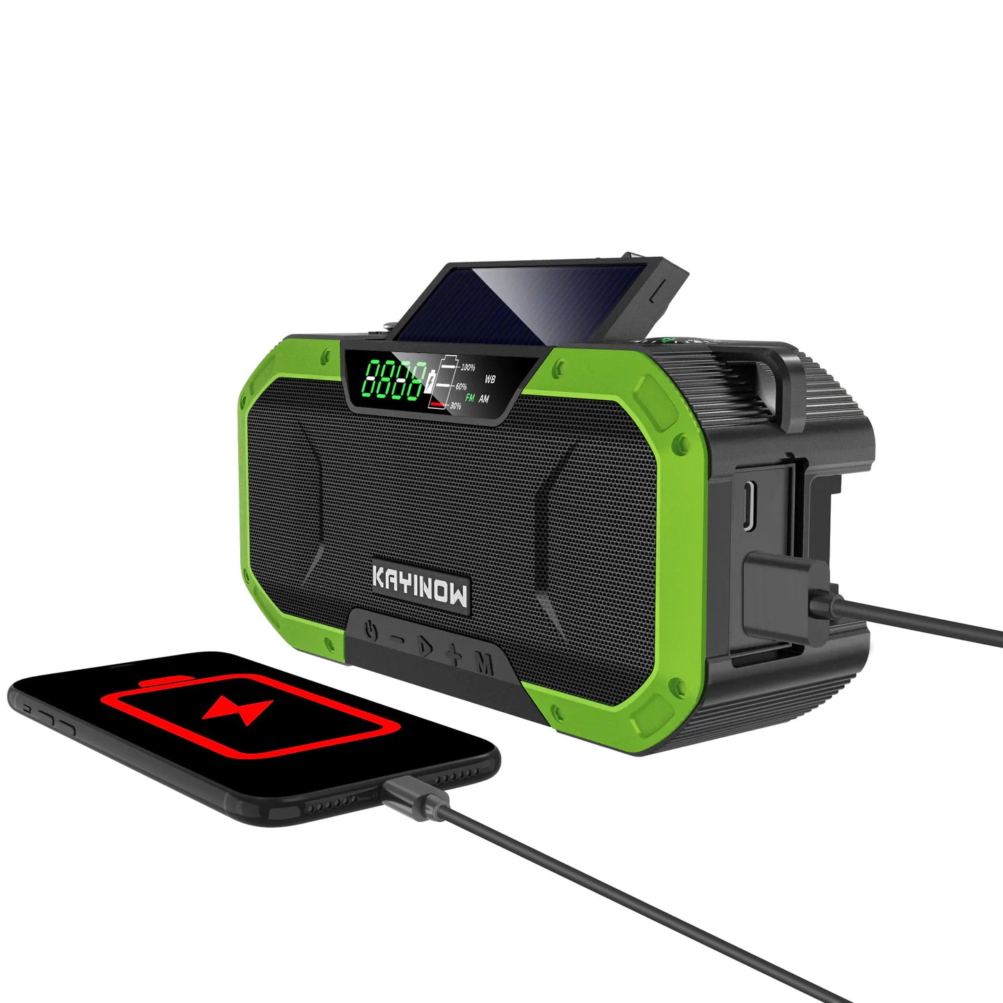 SolarBoost 5000mAh Emergency Radio