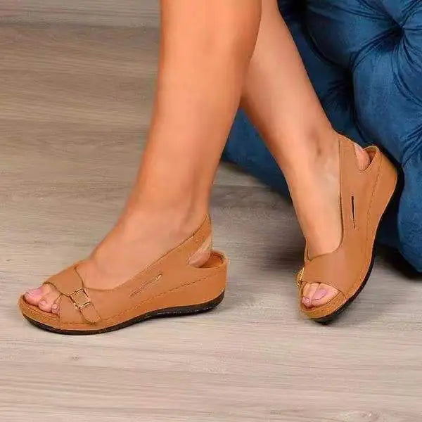 Chic Roman Wedge Sandals for Women