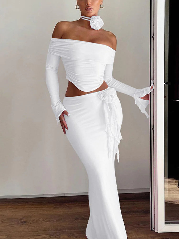 Sleek Silhouette Skirt Set