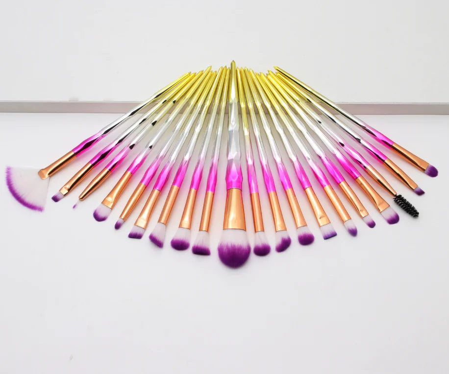 20-Piece Diamond Grip Eye Brush Set