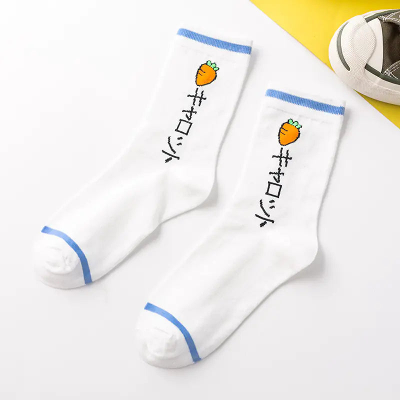 Chic Fruit Pattern Tube Socks for Women