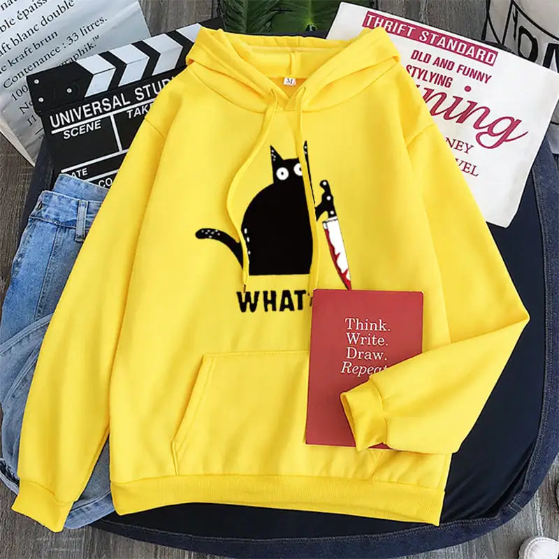 Black Cat Casual Hoodie