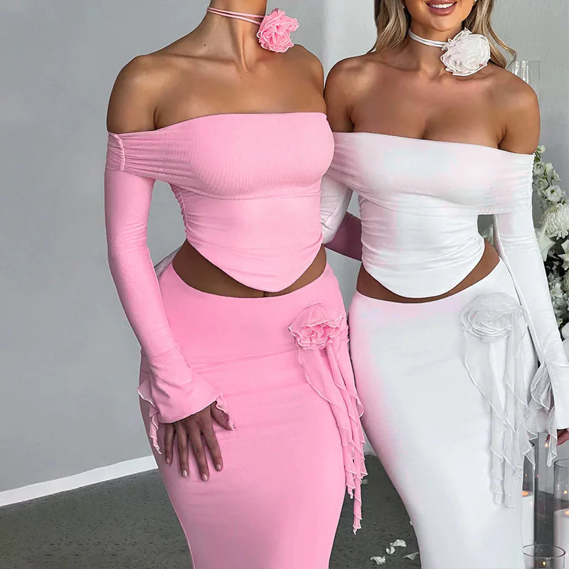 Sleek Silhouette Skirt Set