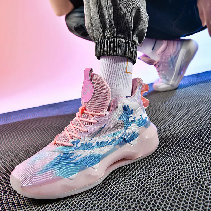 Glow Court High-Top Sneakers