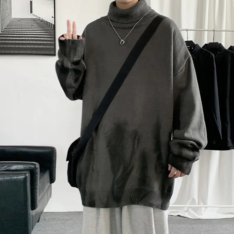 Modern Turtleneck Knit Sweater