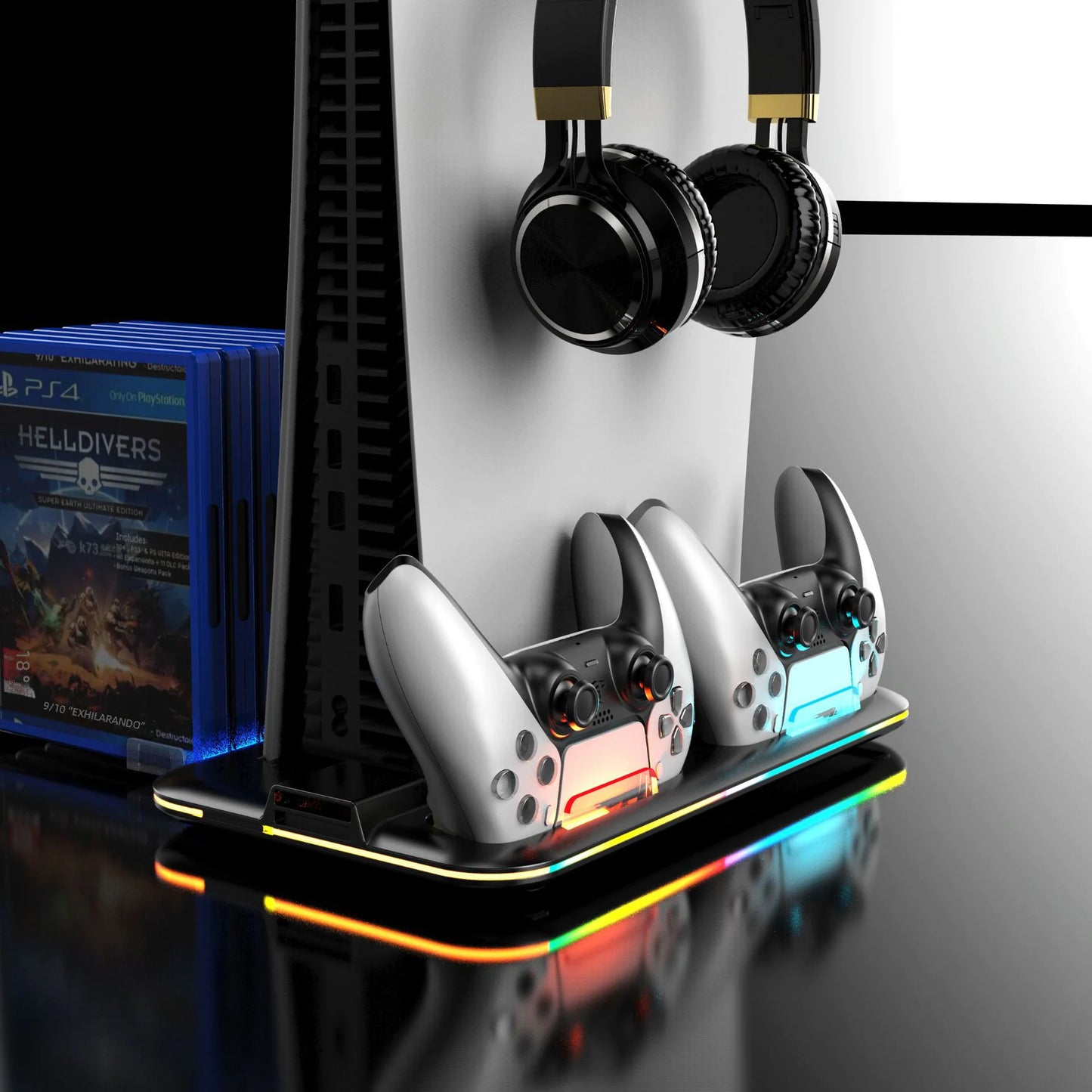 PS5 Dual Controller RGB Charging Station