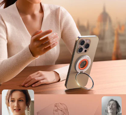 ZincFlex Magnetic Phone Holder with Soft Silicone Ring
