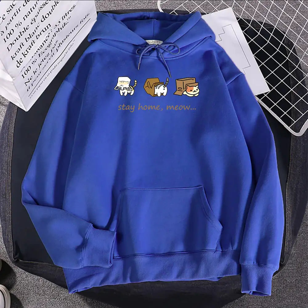 Fleece Printed Hoodie Pullover